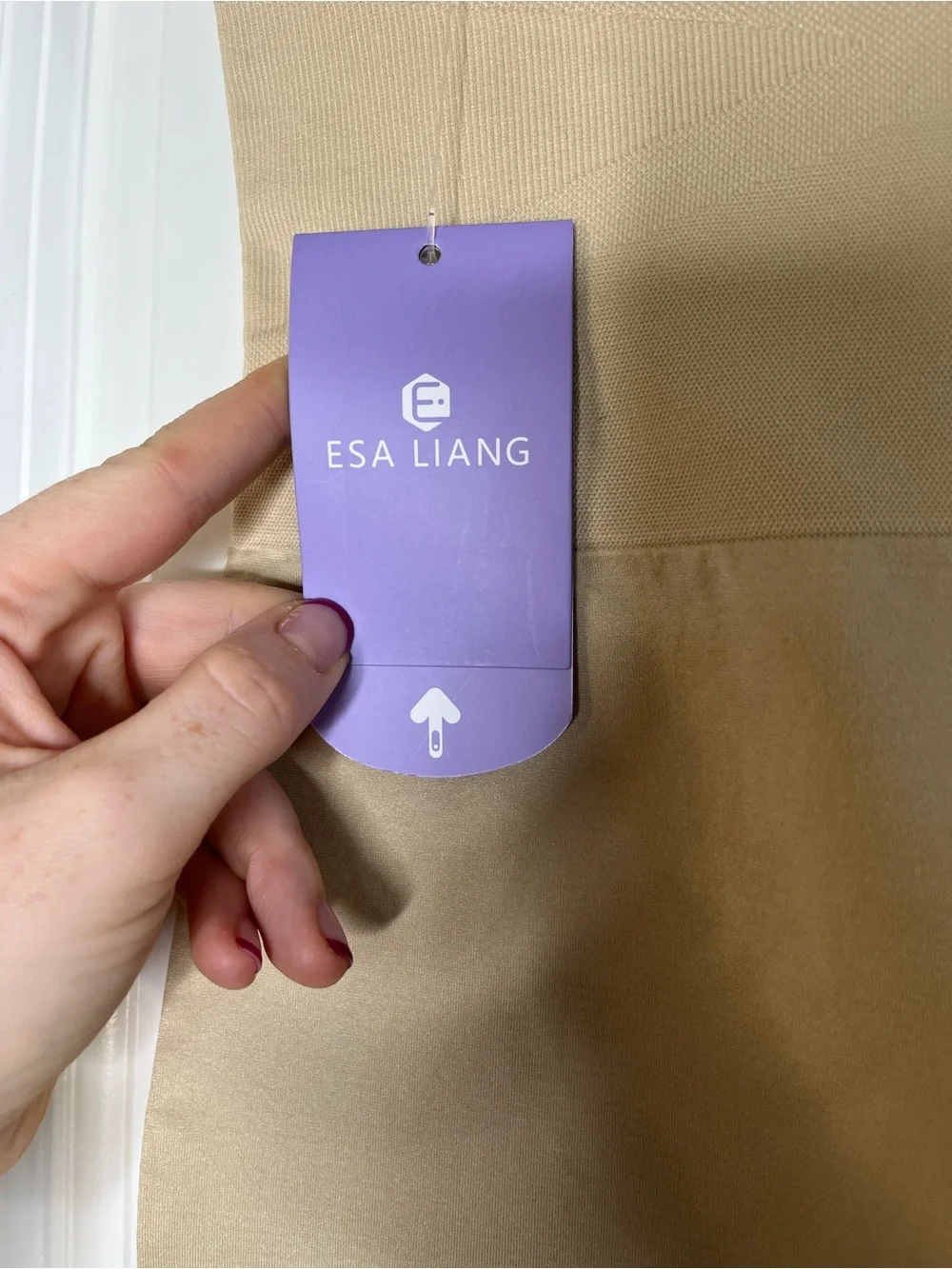 Esa Liang Shapewear Shorts Womens 2XL Tummy Control Compression Nude Beige NEW